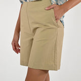 Shorts tasche lino cotone beige VB4463325 BEIGE LALTRA|STORIA 