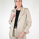 Giacca sfiancata cotone beige G1099136 BEIGE LALTRA|STORIA 