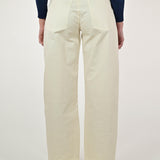 Pantalone largo bottoni cotone burro P1102321 BURRO LALTRA|STORIA 