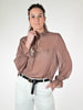 Camicia frappa pois viscosa mocha mou
