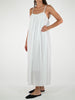 Abito lungo spalline cotone bianco