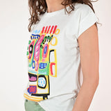 T-shirt stampa astratta cotone FGOTK156939 MULTICOLOR LALTRA|STORIA 
