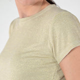 Maglia coste lurex manica corta oro JS19598/9178 ORO LALTRA|STORIA 