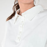 Maglia polo cotone bianco VB1566128 BIANCO LALTRA|STORIA 