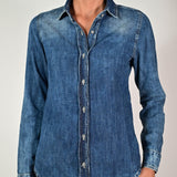 Camicia denim con bottoni cotone DAISY-262C29 JEANS LALTRA|STORIA 