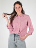 Camicia righe tasche cotone rossa
