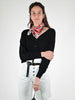 Cardigan bottoni viscosa nero